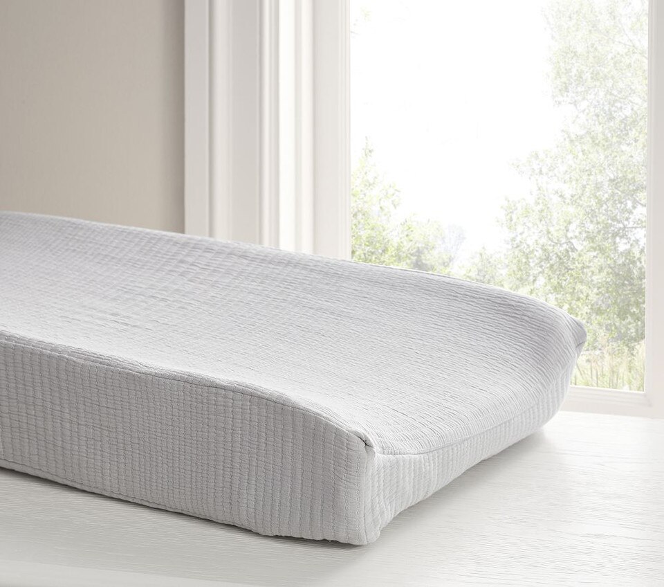 West Elm x PBK Organic Matelasse Changing Pad Cover Pottery Barn Kids